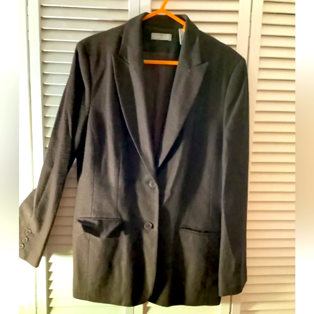 Kate Hill Women Brown Blazer Size 16